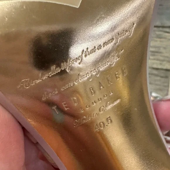 Ted Baker Floral Heels - Sz 40.5 - Picture 7 of 7